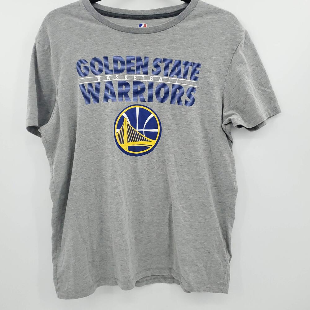 NBA Golden State Warriors Logo Crew Neck Tee Mens Medium Gray - Picture 1 of 7